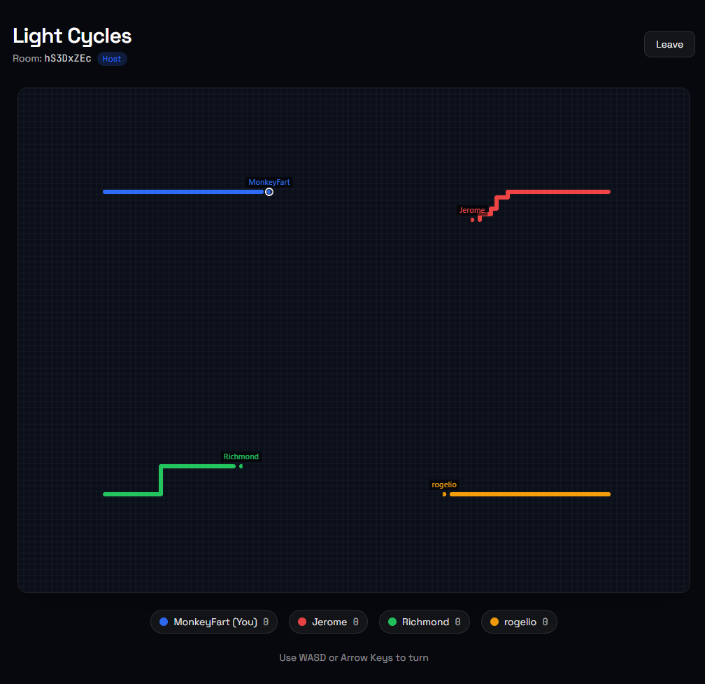 Light Cycles cover showing glowing neon cycle trails on a dark grid arena